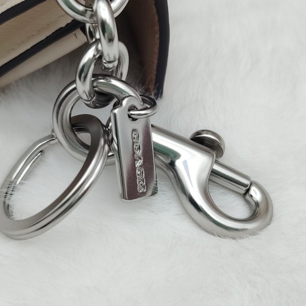 Coach Klare Bag Charm With Star Print - Picture 8 of 9